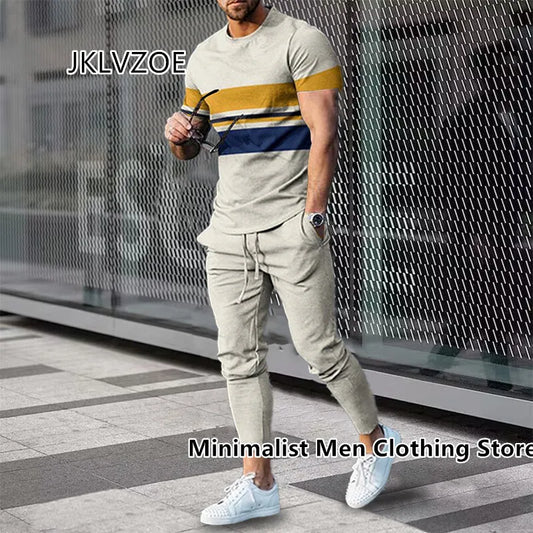 2 Piece Set Outfits Men's Jogger set